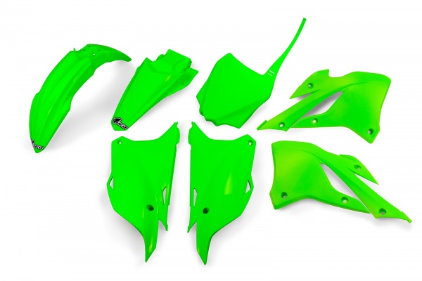 Plastic Kit neon green for Kawasaki KX 85 (2022-25) - KX 112 (2022-25)